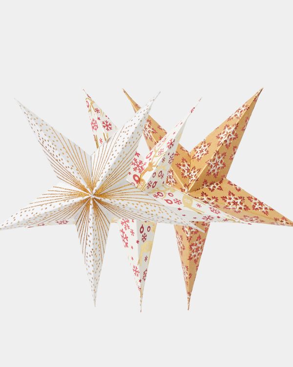 Carolyn Donnelly Eclectic Paper Star - Pack Of 6