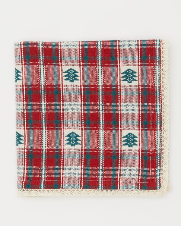 Carolyn Donnelly Eclectic Christmas Check Napkin