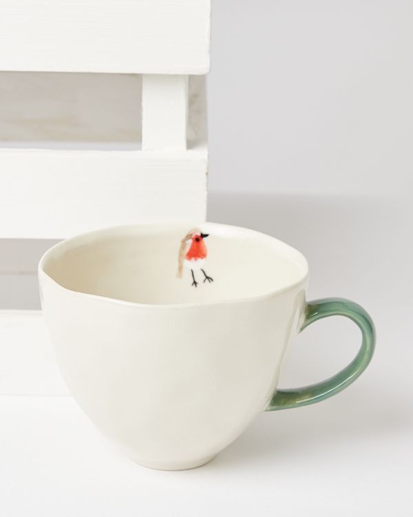 Carolyn Donnelly Eclectic Robin Handpainted Mug