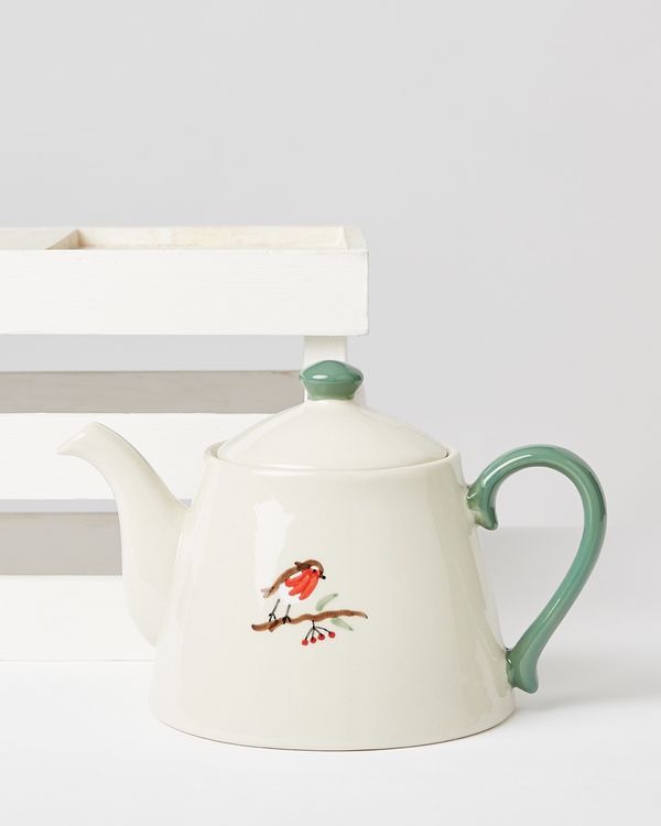 Carolyn Donnelly Eclectic Robin Handpainted Teapot