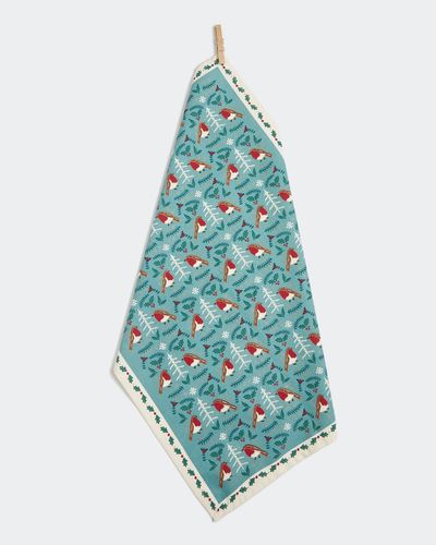 Carolyn Donnelly Eclectic Festive Flat Weave Tea Towel thumbnail