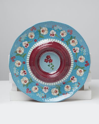 Carolyn Donnelly Eclectic Boho Chip 'N Dip Melamine Plate thumbnail