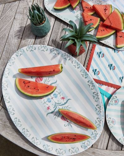 Carolyn Donnelly Eclectic Melamine Oval Platter