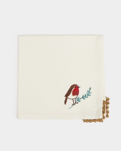 Carolyn Donnelly Eclectic Robin Beaded Napkin