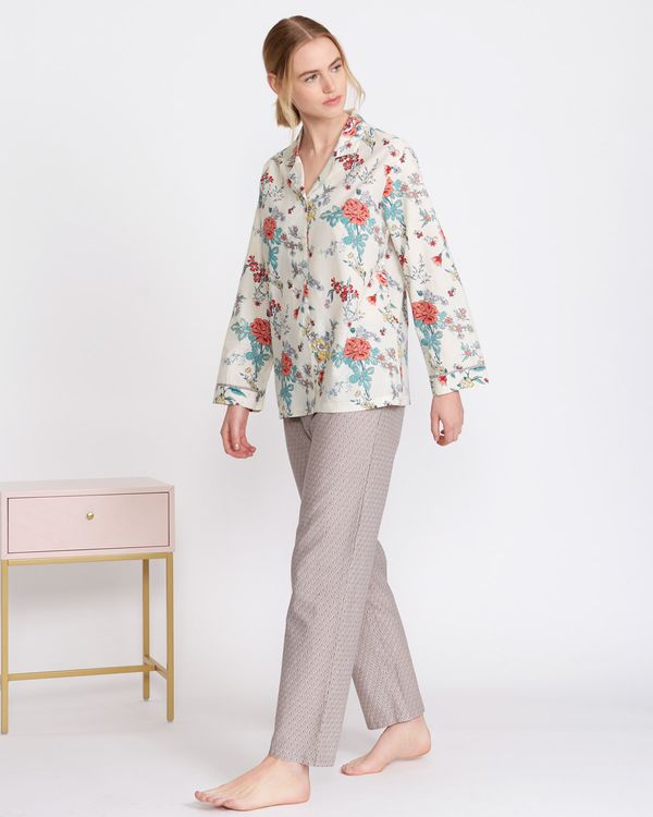 Carolyn Donnelly Eclectic Printed Cotton Pyjama Set