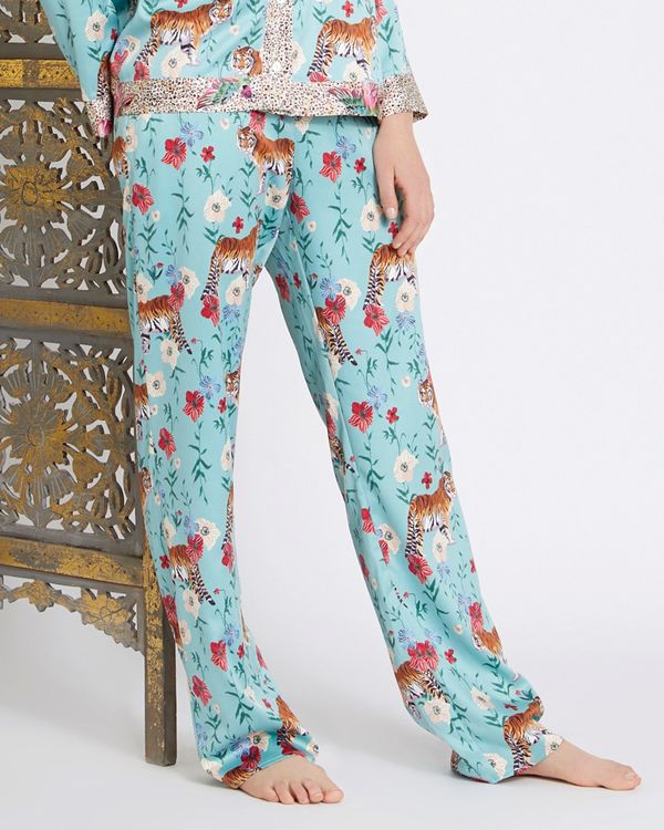 Carolyn Donnelly Eclectic Bengal Hammered Satin Pyjama Pants