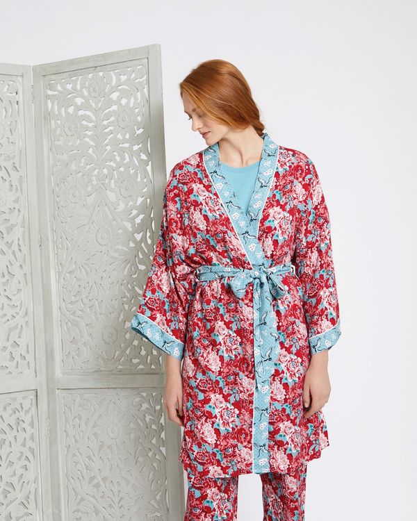 Carolyn Donnelly Eclectic Boxed Kyoto Viscose Twill Kimono