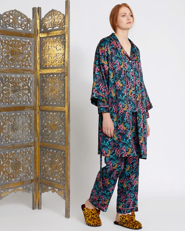 Carolyn Donnelly Eclectic Boxed Osaka Hammered Satin Kimono