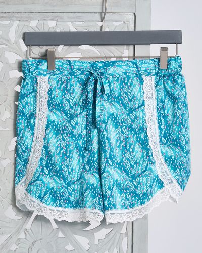 Carolyn Donnelly Eclectic Oasis Crinkled Satin Shorts thumbnail