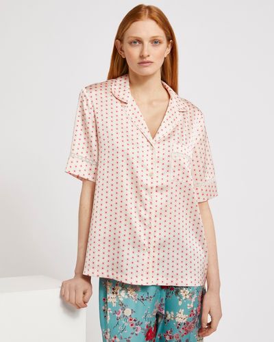 Carolyn Donnelly Eclectic Oriental Short-Sleeved Pyjama Top thumbnail