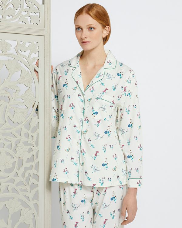Carolyn Donnelly Eclectic Floral Print Pyjama Top