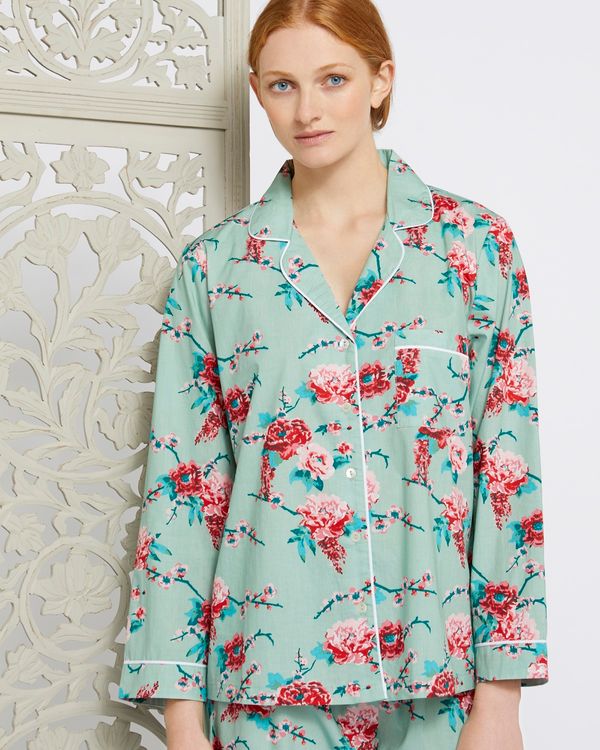 Carolyn Donnelly Eclectic Rose Print Pyjama Top