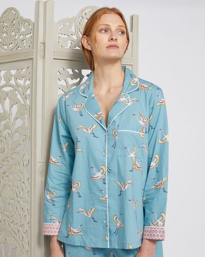 Carolyn Donnelly Eclectic Crane Pyjama Top thumbnail