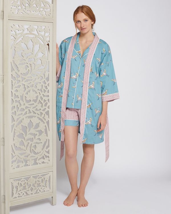 Carolyn Donnelly Eclectic Crane Kimono