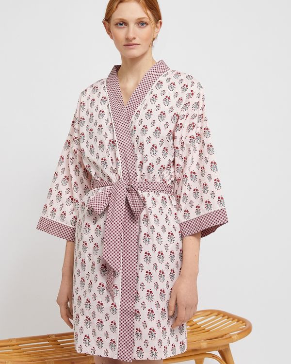 Carolyn Donnelly Eclectic Floral Cotton Kimono