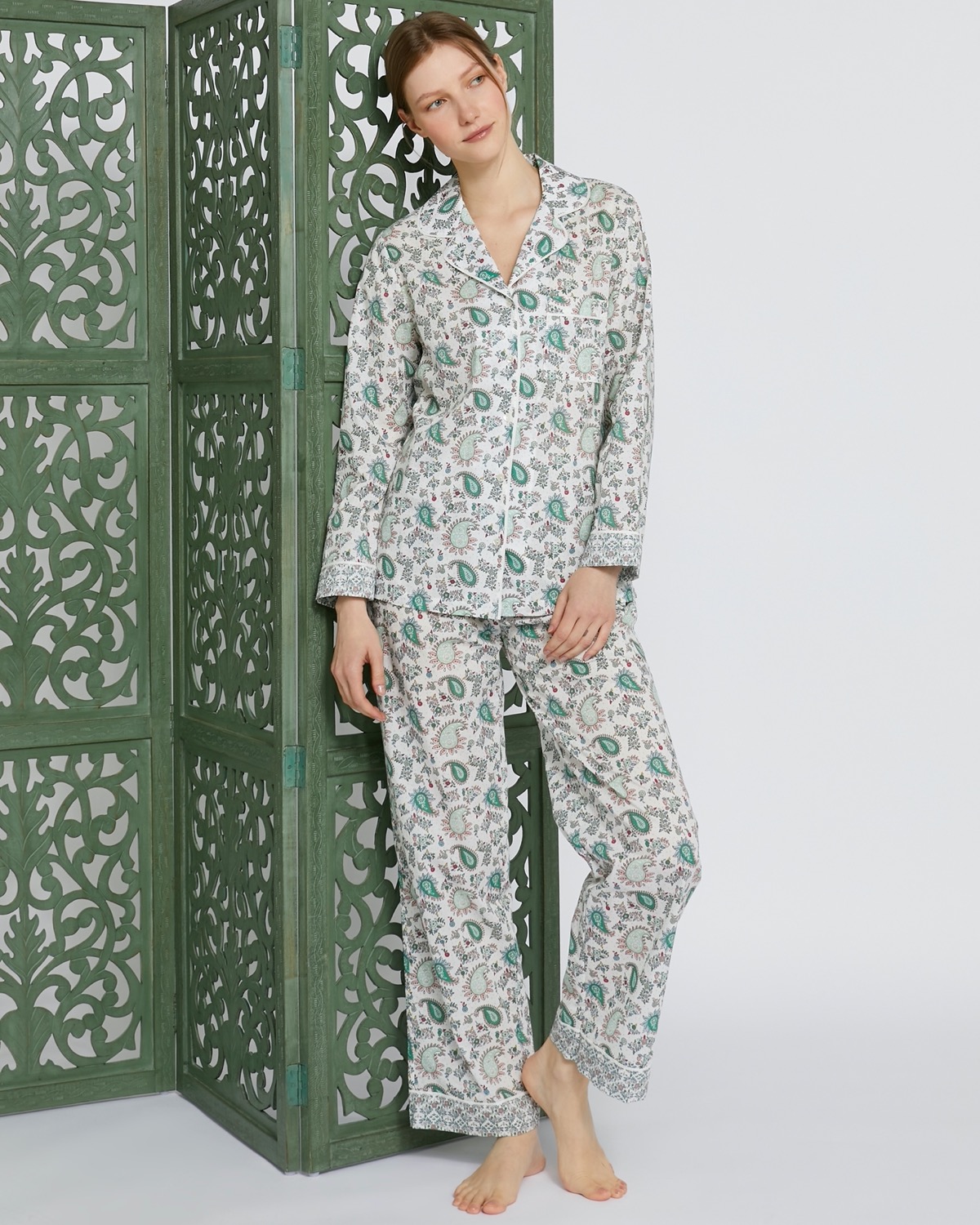 Dunnes Stores | Multi Carolyn Donnelly Eclectic Paisley Pyjamas Set