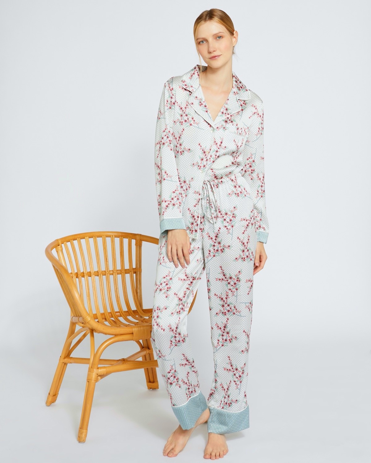 Dunnes Stores | Cream Carolyn Donnelly Eclectic Flora Boxed Pyjamas
