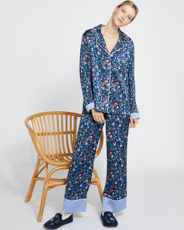 Dunnes Stores | Navy Carolyn Donnelly Eclectic Navy Floral Boxed Pyjama Set