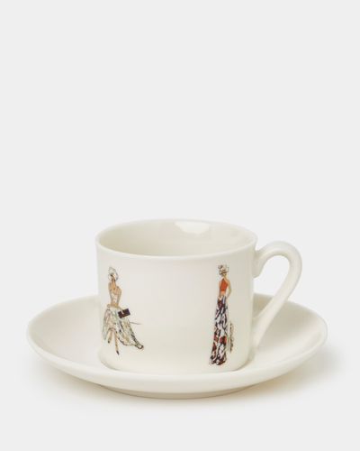 Paul Costelloe Living Round Lady Teacup And Saucer