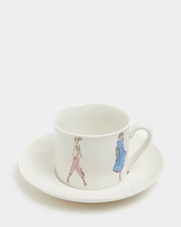 Paul Costelloe Living Round Lady Teacup And Saucer