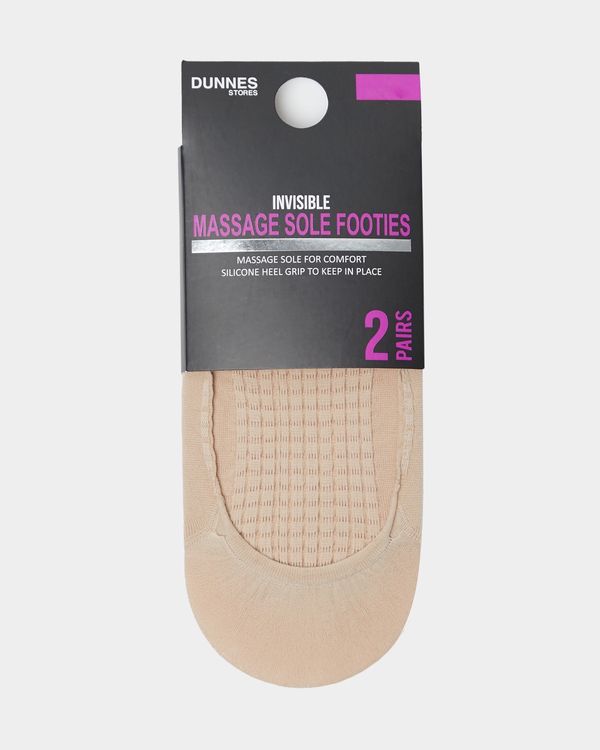 Massage Sole Pad Footie - Pack Of 2