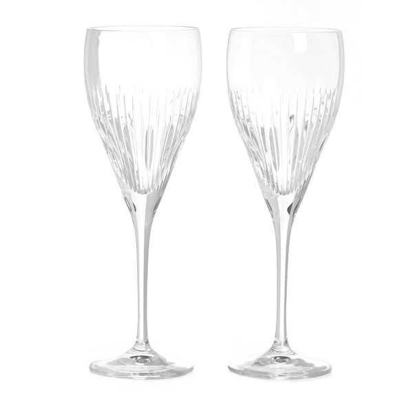 Paul Costelloe Living Crystal Wine Glasses - Set Of 2