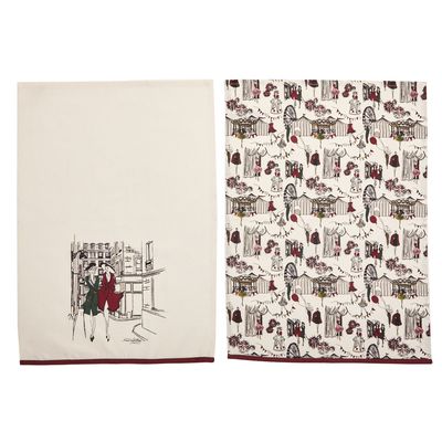 Paul Costelloe Living Lady Tea Towels - Pack Of 2 thumbnail