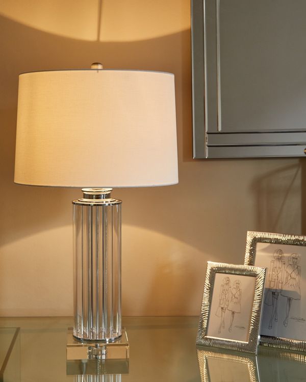 Dunnes S Lighting, Silver Crystal Bedside Table Lamps Taiwan
