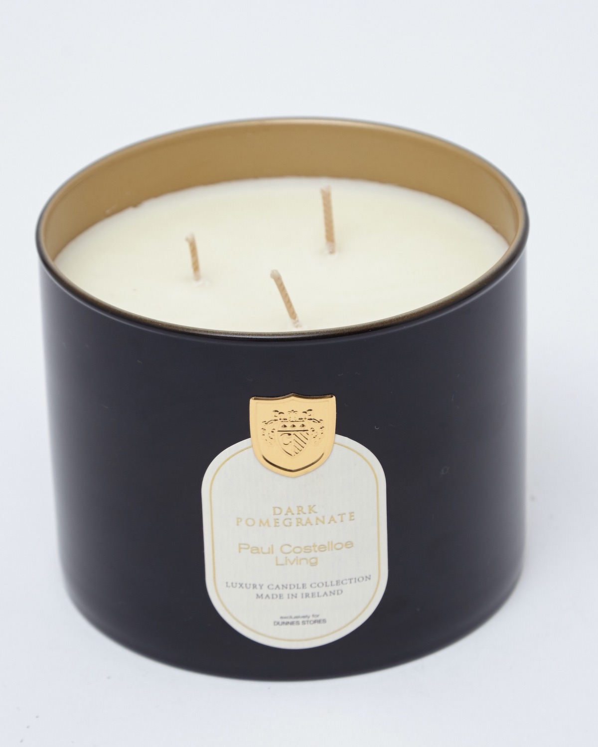 Dunnes Stores | Black Paul Costelloe Living Three Wick Scented Candle