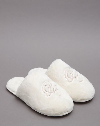 Paul Costelloe Living Embroidered Slippers thumbnail