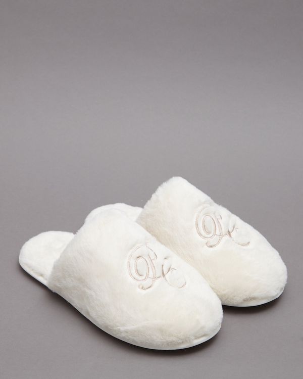 Paul Costelloe Living Embroidered Slippers