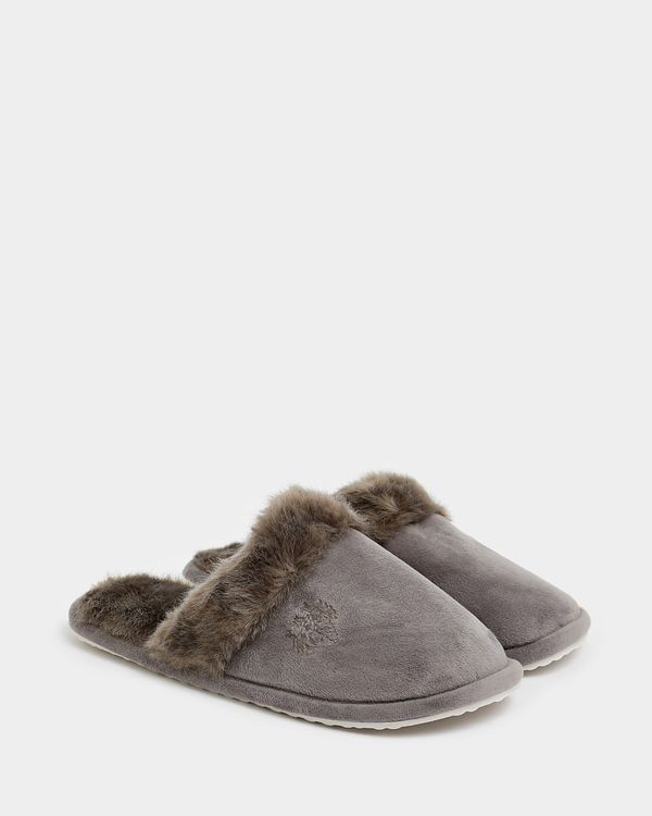 Paul Costelloe Living Fur Mule Slippers