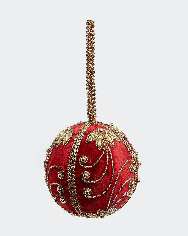 Paul Costelloe Living Red Beaded Bauble