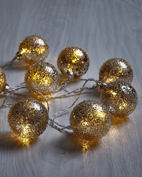 Paul Costelloe Living LED Glass Ball Decoration - Set Of 10