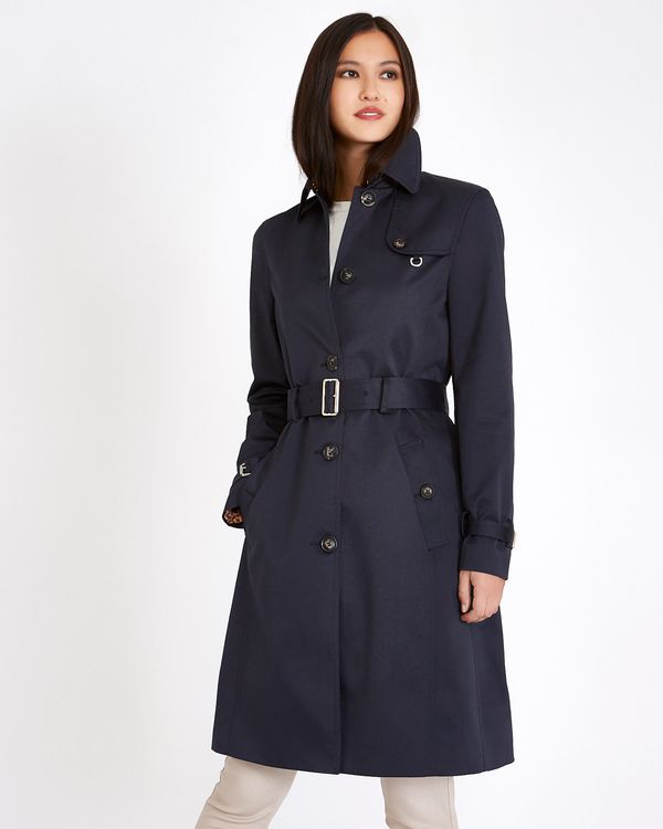 Dunnes Stores | Navy Michael Mortell Single Breasted Trench Coat