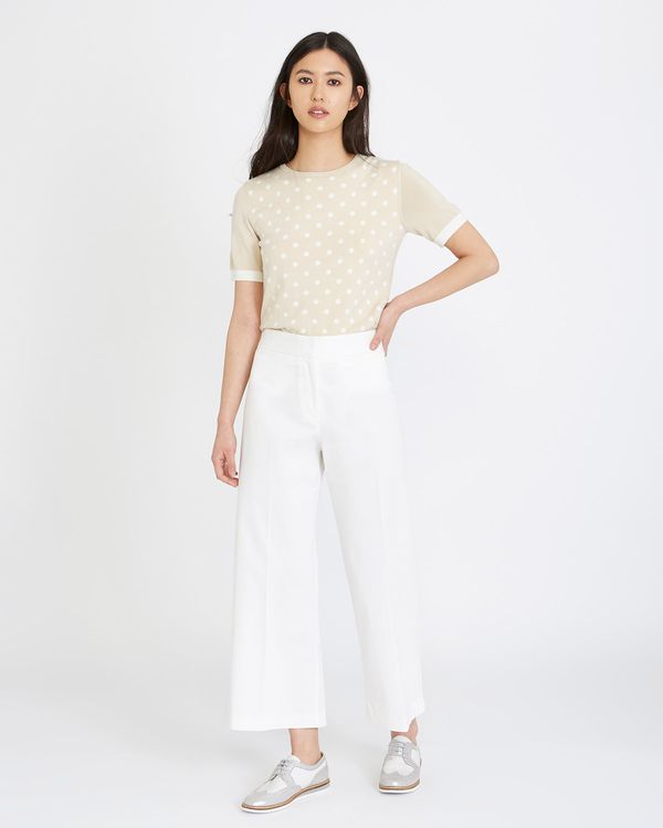 Michael Mortell High Waisted Cropped Trousers