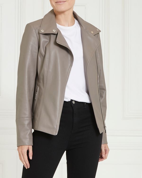 Gallery Faux Leather Jacket