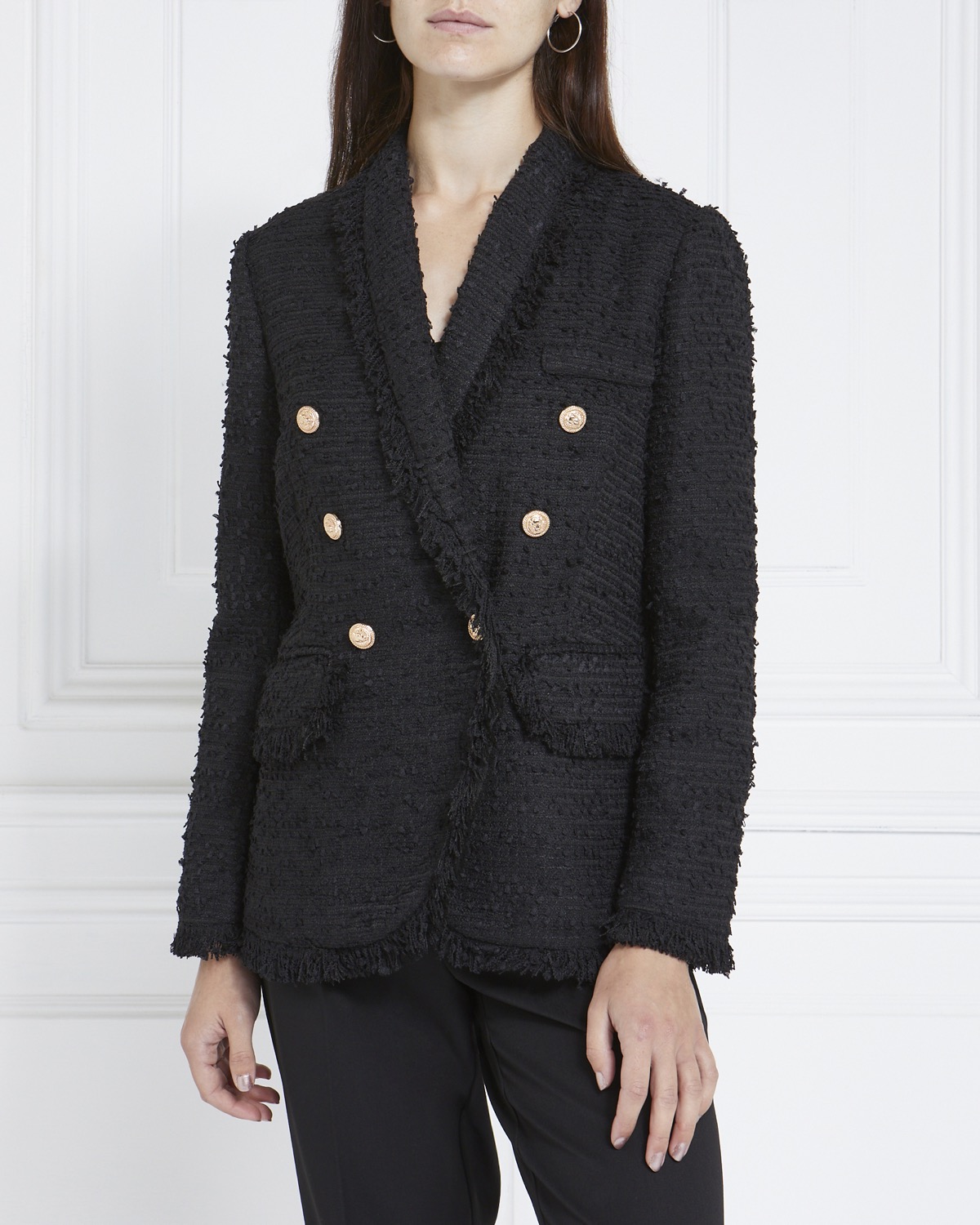 Dunnes Stores  Black Boucle Jacket