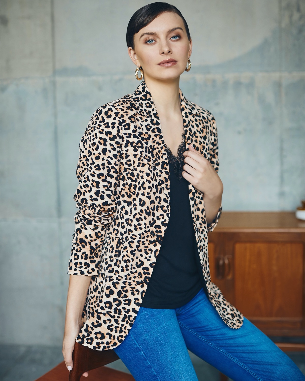 Dunnes Stores | Leopard Gallery Laurel Leopard Printed Blazer