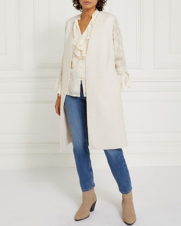 Dunnes Stores | Ivory Gallery Longline Belted Gilet