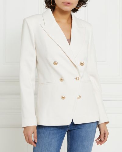 Gallery Double Breasted Blazer With Gold Buttons thumbnail