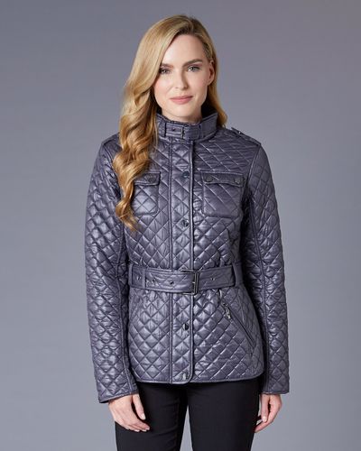 Gallery Belted Quilted Jacket thumbnail