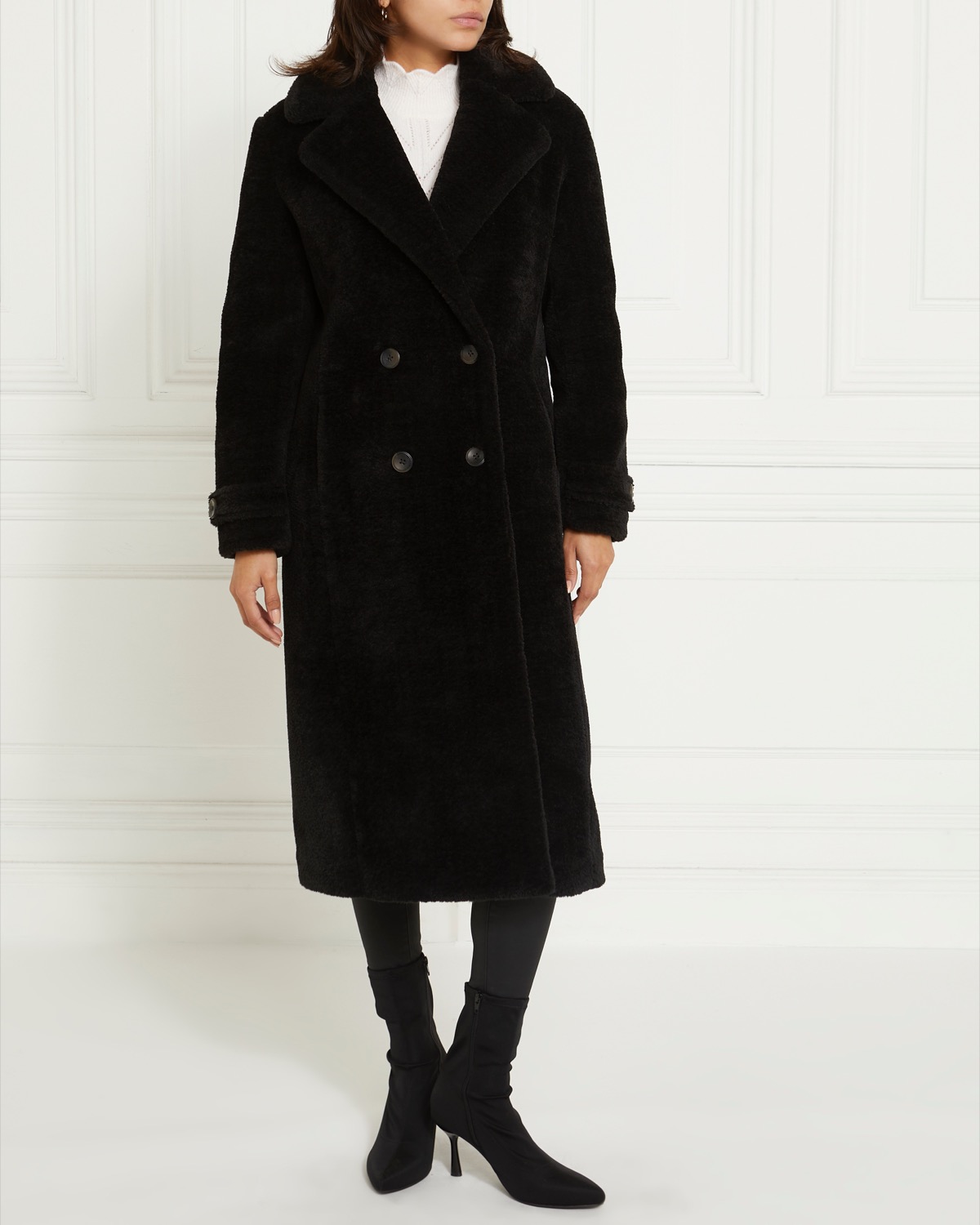 Dunnes Stores | Black Gallery Shearling Coat