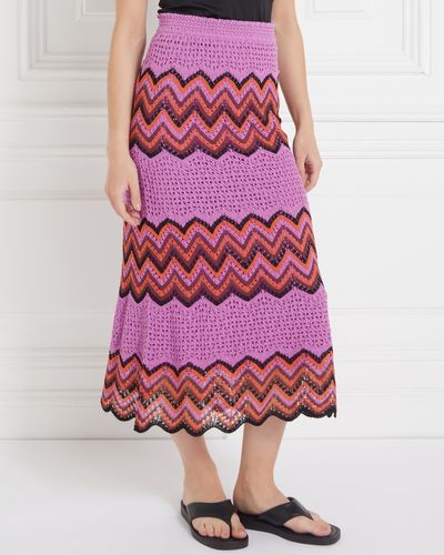 Gallery Eden Stripe Knit Skirt