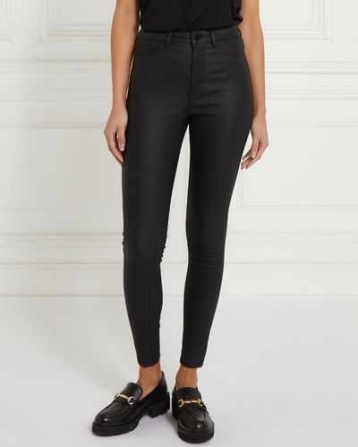Gallery Coated High Waisted Skinny Jeans