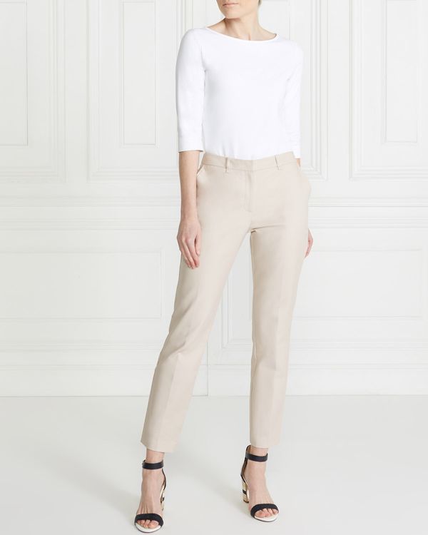 Gallery Compact Cotton Trousers