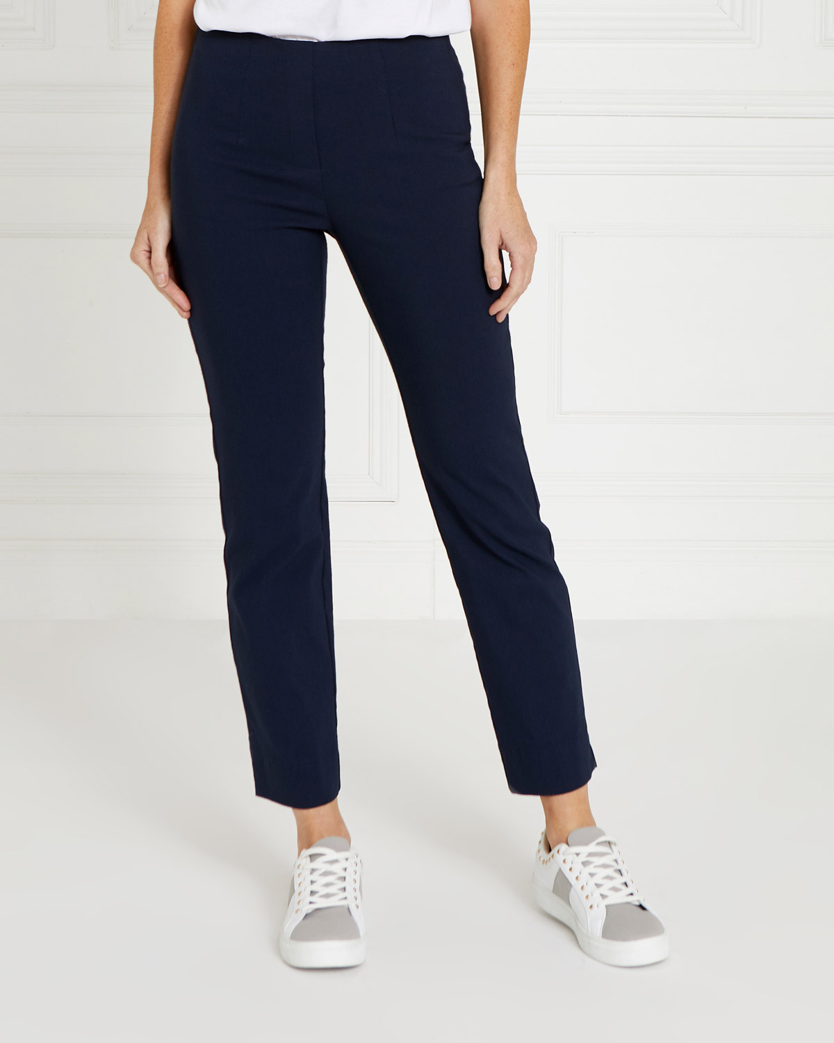 Dunnes Stores | Navy Gallery Stretch Trousers