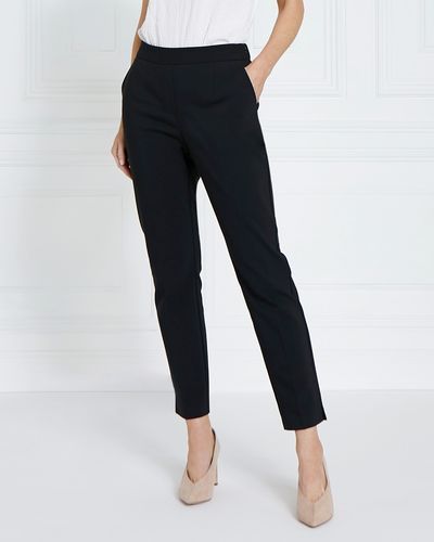 Dunnes Stores | Black Gallery Lux Cotton Trousers