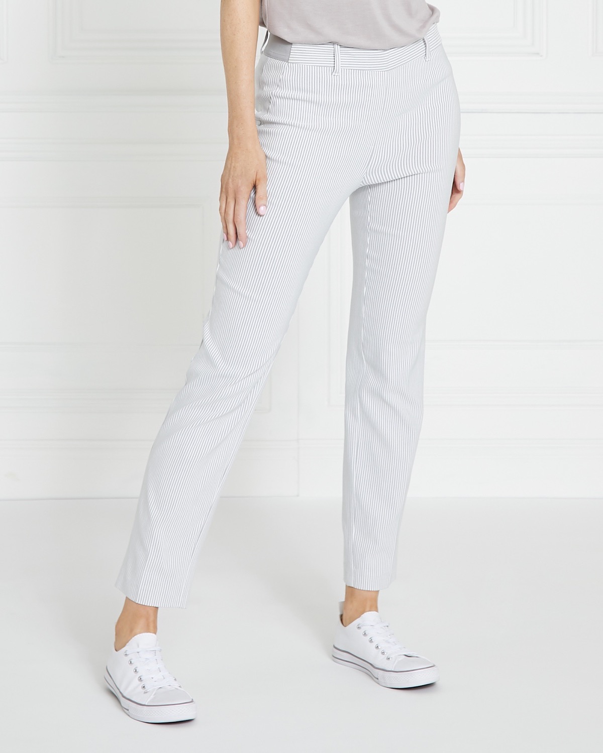 Dunnes Stores | Grey Gallery Stretch Trousers