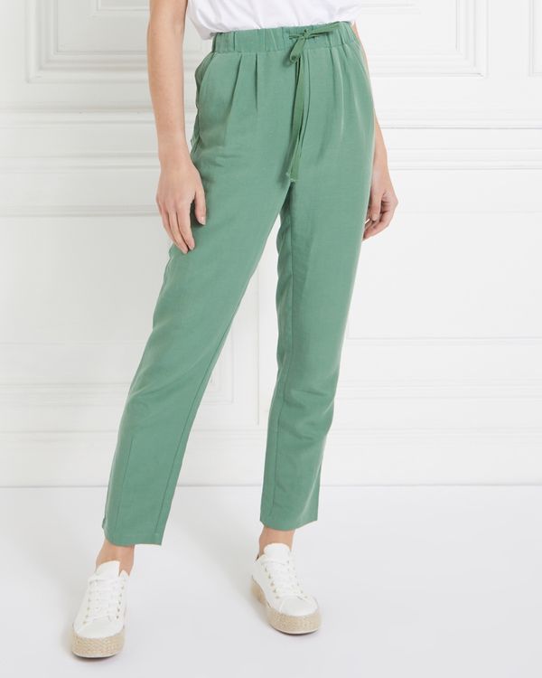Gallery Linen-Blend Trousers